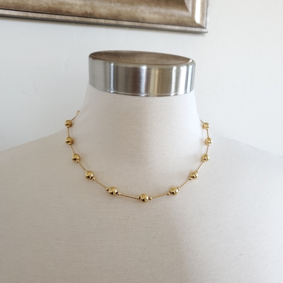 Jewelry - 14k Yellow Gold Round Bead Necklace